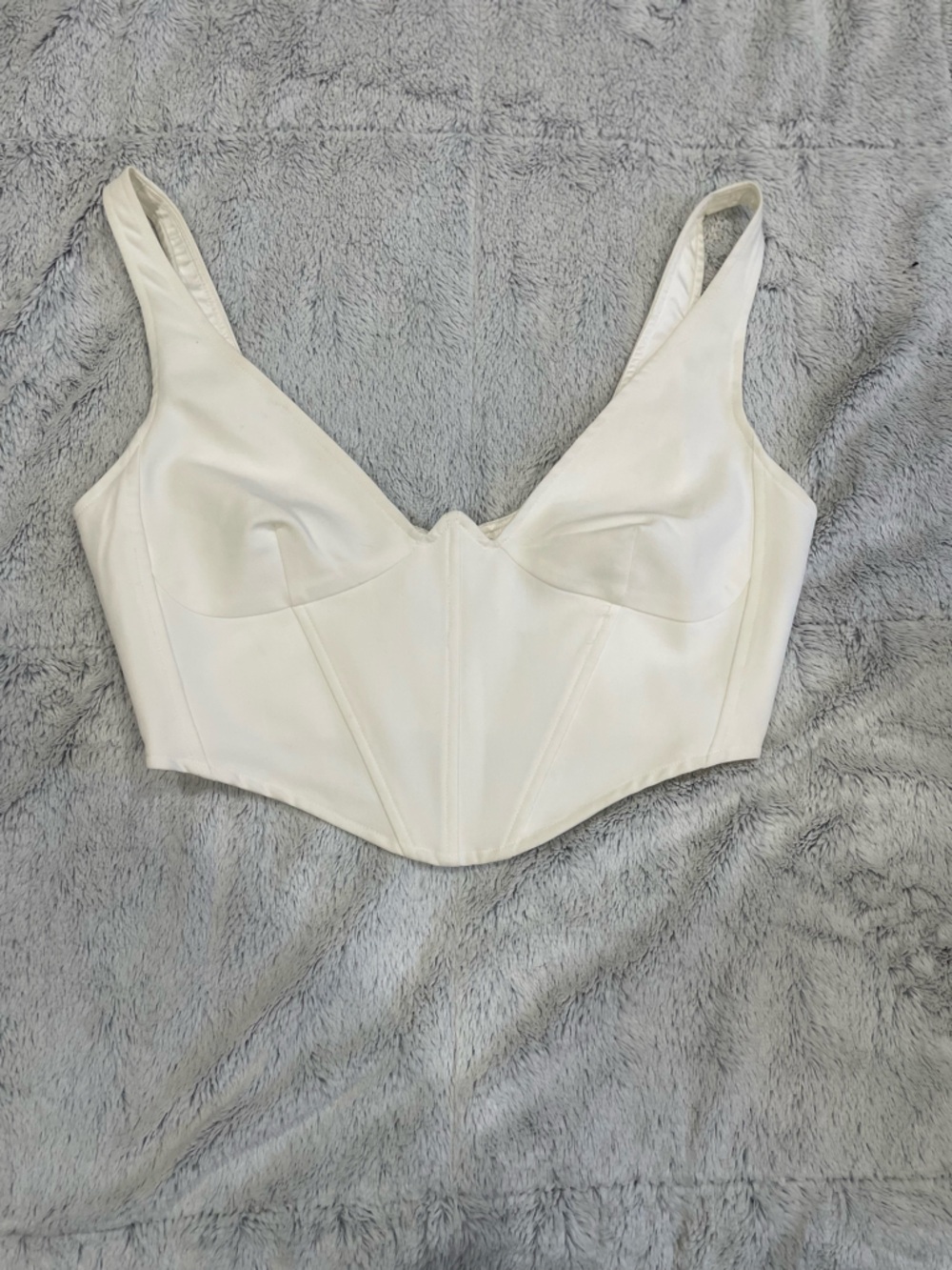 Bardot corset crop top